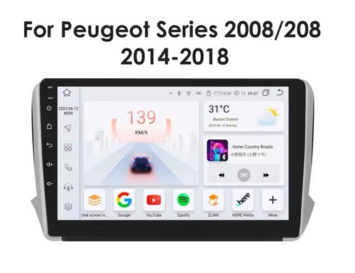 Carplay peugeot 208 2008 dal - 2008,